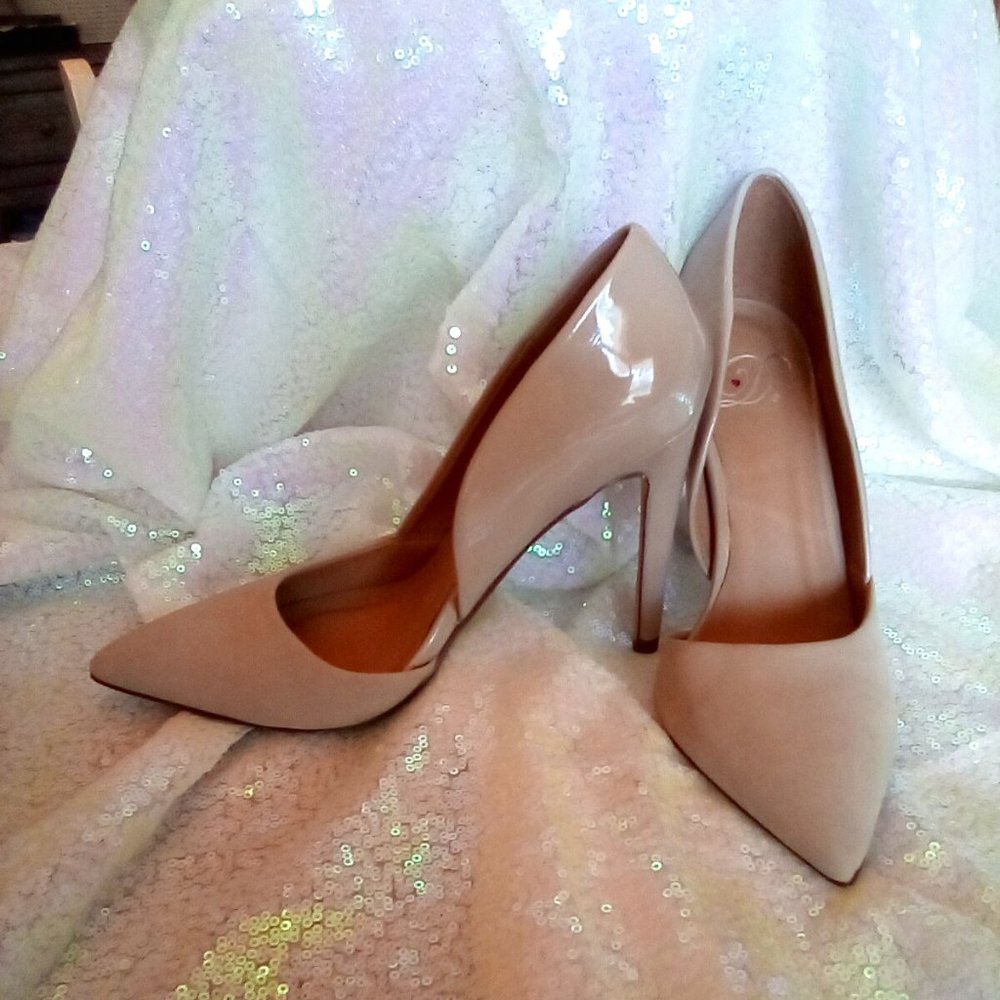 D heart shoes, nude 61\2